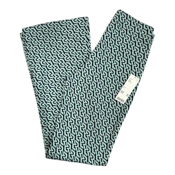 Urban Outfitters Blue and Green Casual Retro Flare Leg Bottoms Size S - Picture 4 of 9